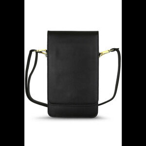 Gear Beast RFID Crossbody Phone Holder with Detachable Strap Black